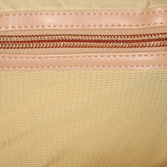 Pink Quilted Itzy Ritzy Crossbody Diaper Bag with Rose Gold Hardware - Picture 8 of 13